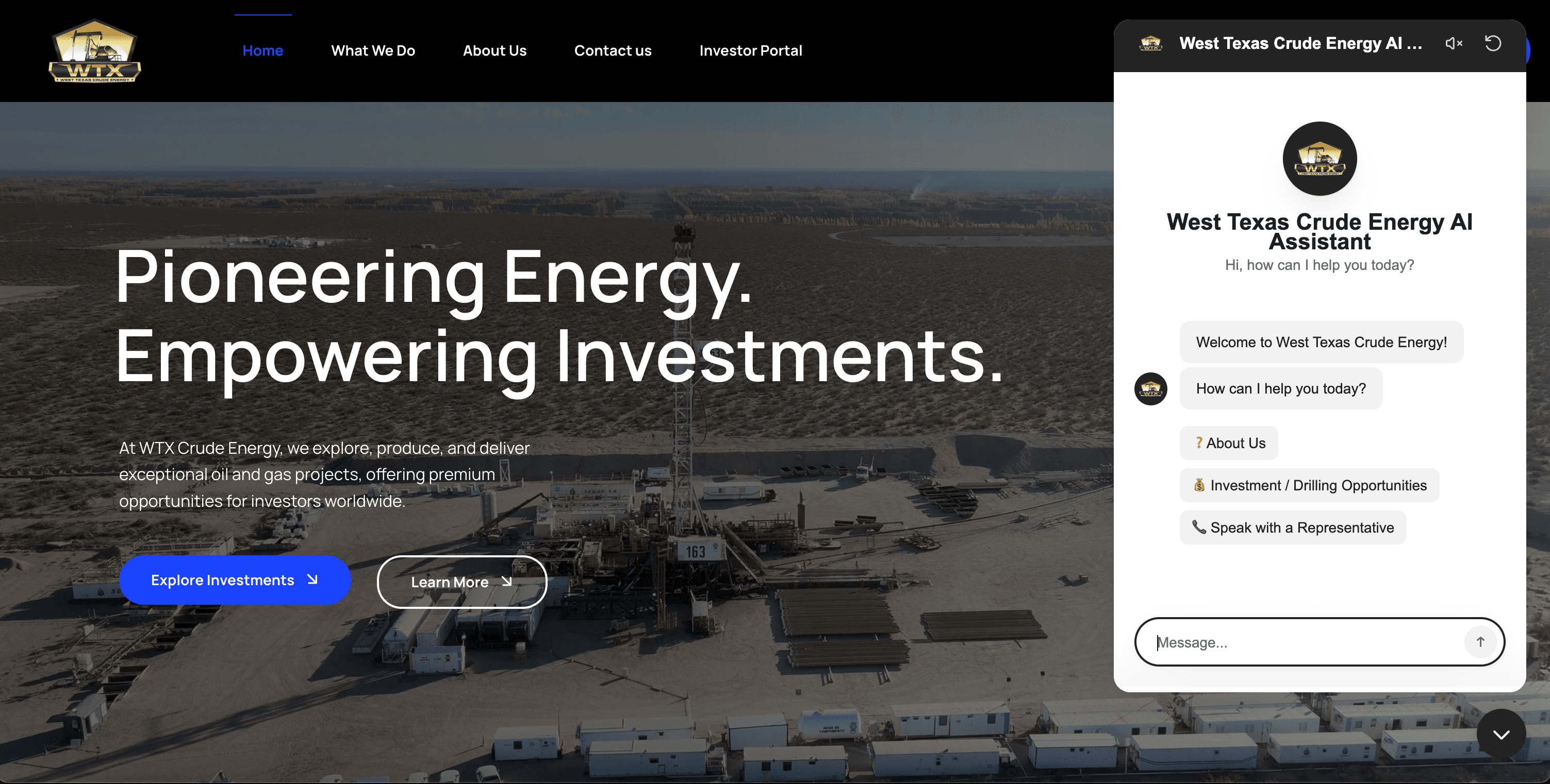 WTX Crude AI Chatbot